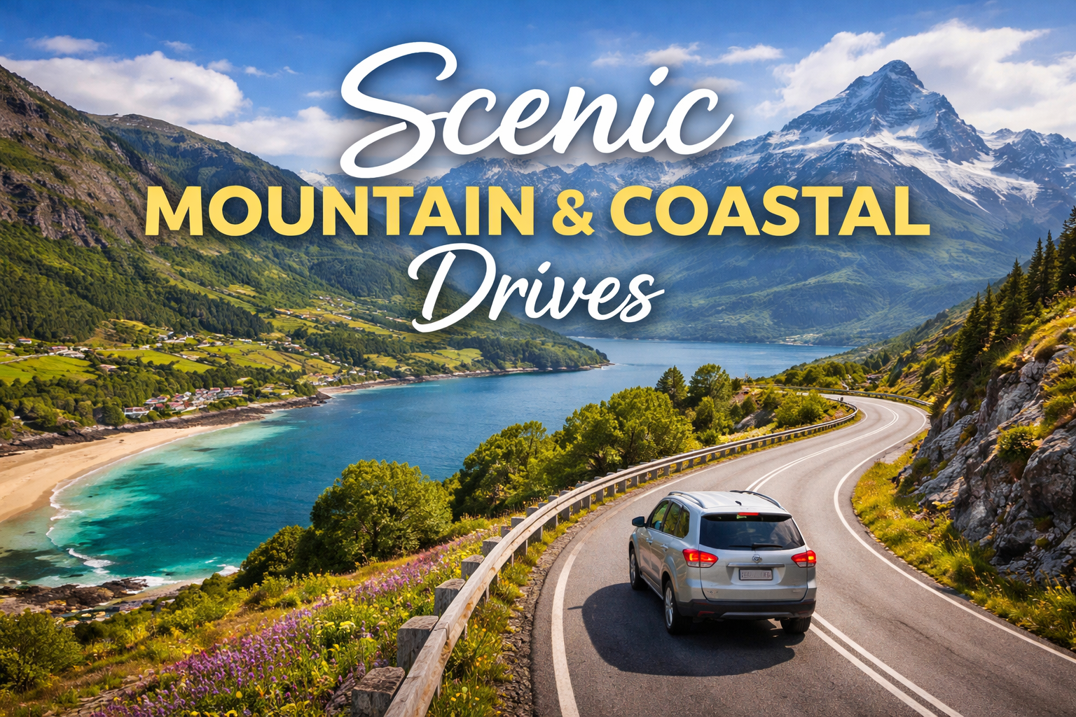 Scenic mountain and coastal drives