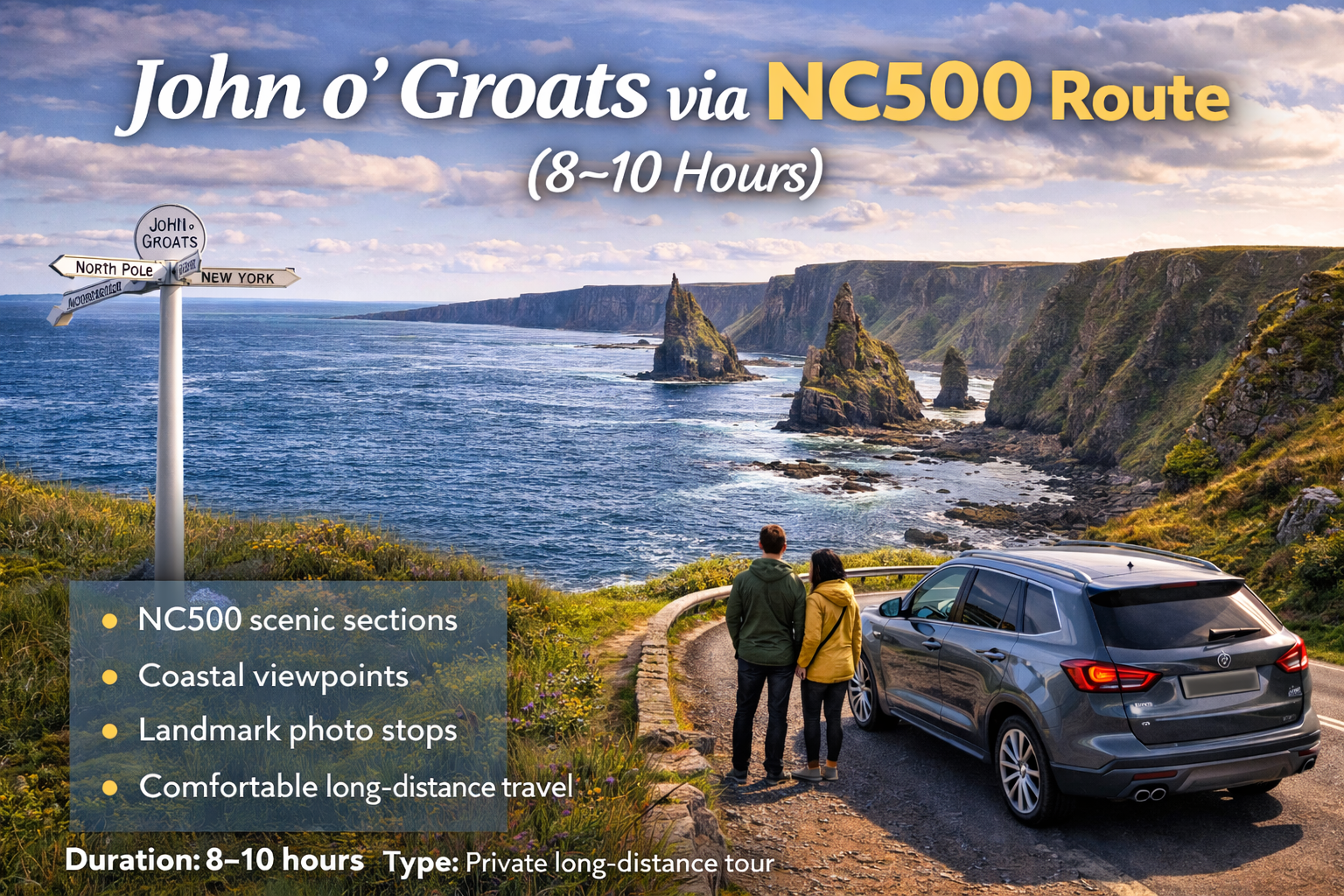 John o’ Groats via NC500 Route
